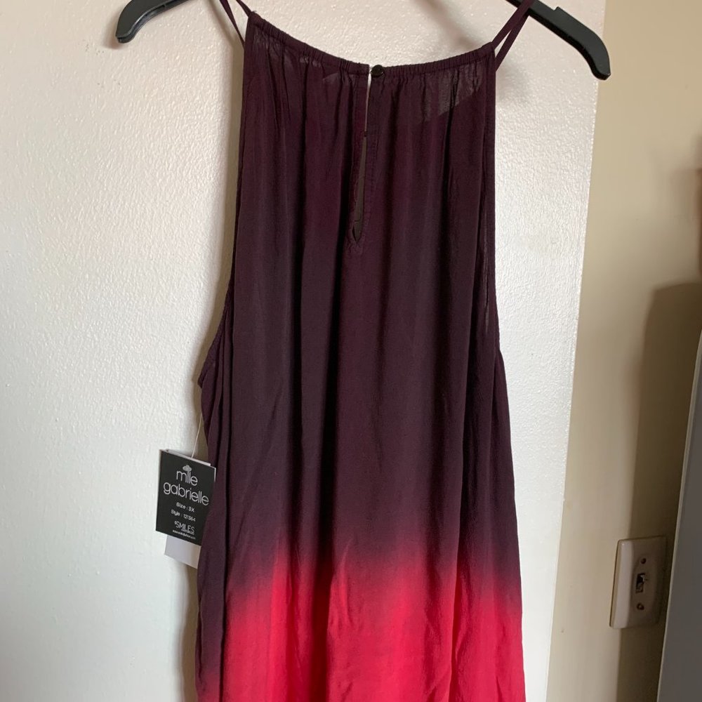 MLLE GABRIELLE Plus BOHO High Neck Jewel Maxi Dress SIZE 3X NWT - Picture 10 of 12